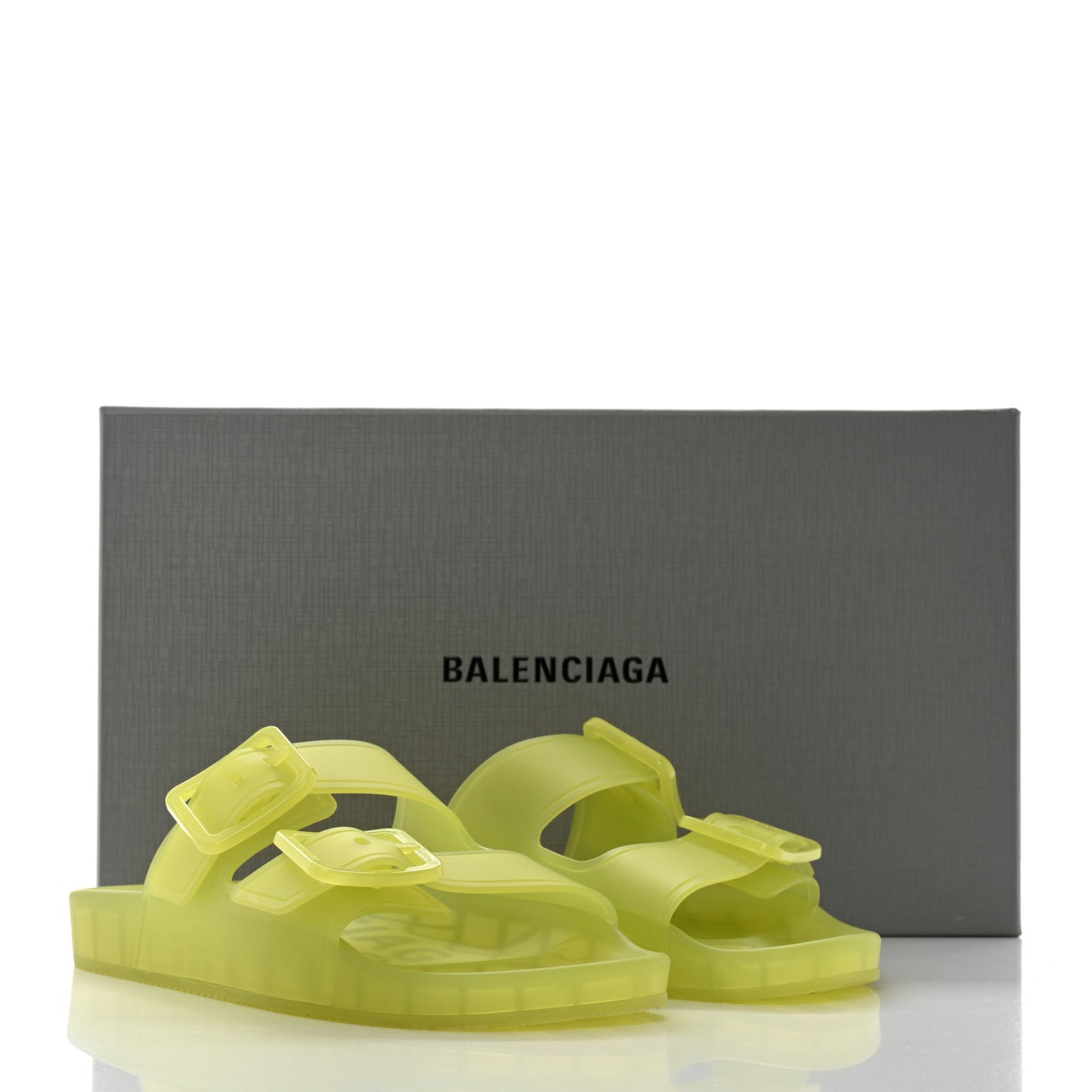 Technical Polyurethane Mallorca Slide Sandals 38 Fluo Yellow