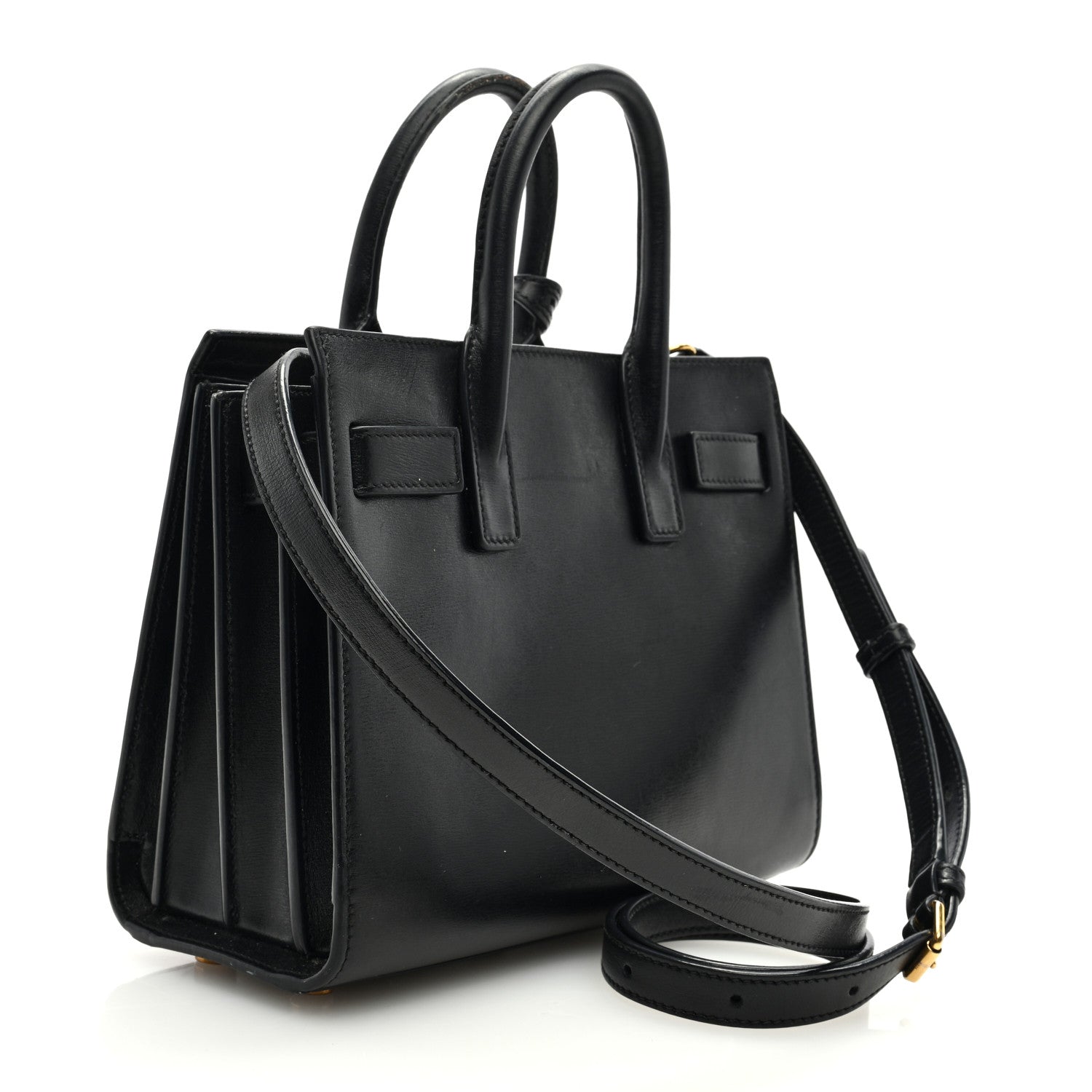 Saint Laurent Calfskin Nano Sac De Jour Black 2 of 12