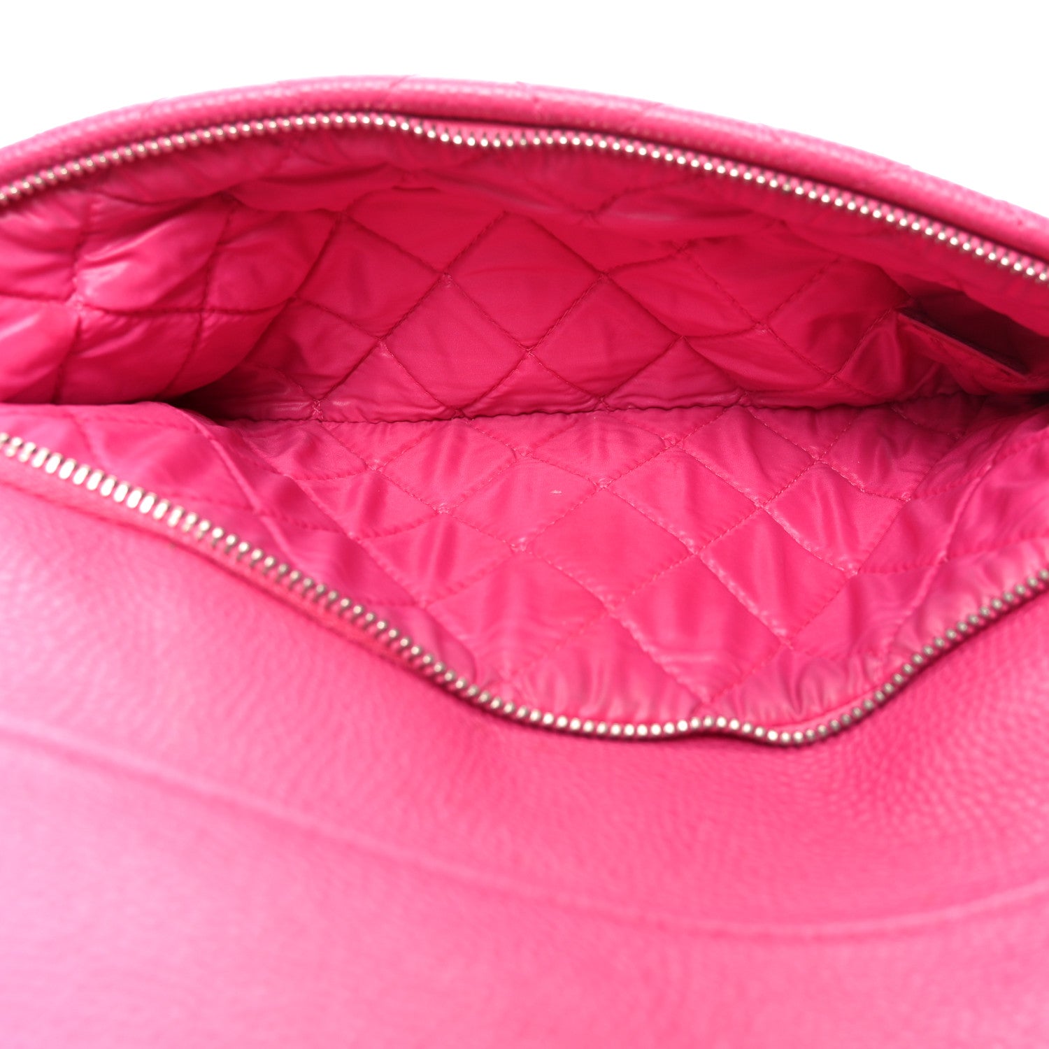 Chanel Caviar Quilted CC Beauty Clutch Pink 5 of 9