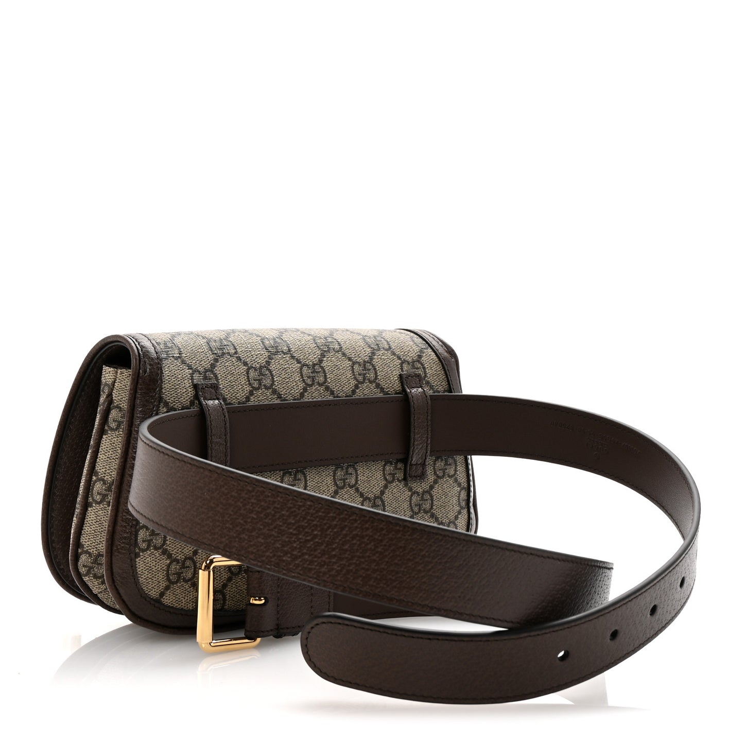 GG Supreme Monogram Textured Dollar Calfskin Blondie Belt Bag 95 38 Beige Ebony New Acero