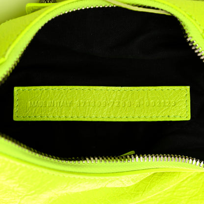Balenciaga Agneau Arena Le Cagole Shoulder Bag XS Fluo Yellow 8 of 12