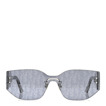 Christian Dior Acetate Oblique DiorClub Shield Sunglasses M6U Blue 2 of 9
