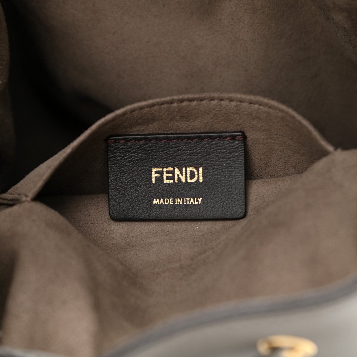 Fendi Vitello Grace Matte F is Fendi Grande Mon Tresor Bucket Bag Argilla 6 of 11
