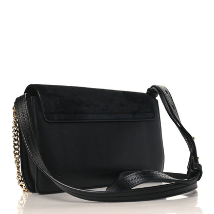 Chloe Suede Calfskin Small Faye Shoulder Bag Black 3 of 10