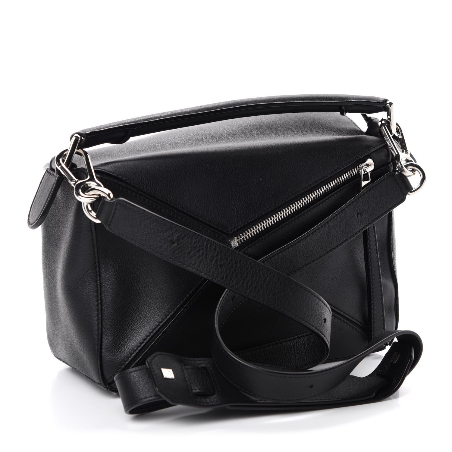 Loewe Calfskin Small Puzzle Bag Black 3 of 10