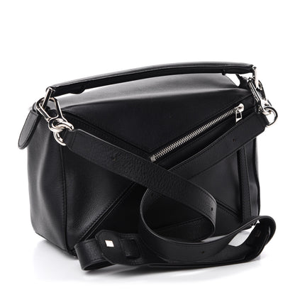 Loewe Calfskin Small Puzzle Bag Black 3 of 10