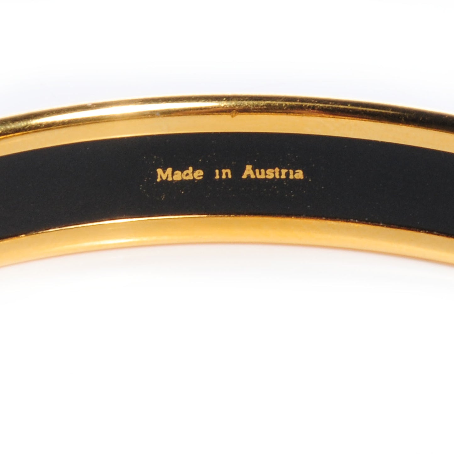 Enamel Printed Pavois Flag Narrow Bracelet Black 65