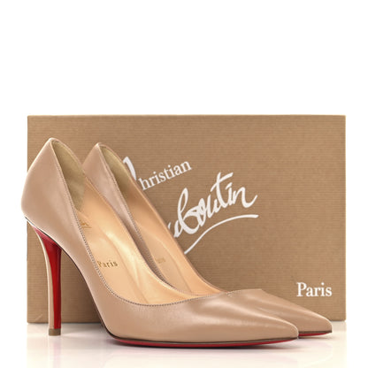 Christian Louboutin Nappa Apostrophy 100 Pumps 37 Nude 9 of 9