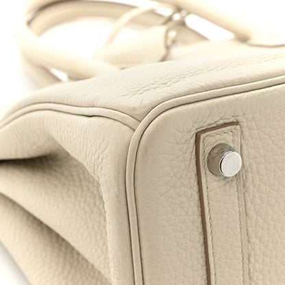 Hermes Taurillon Clemence Birkin 30 Beton 12 of 14