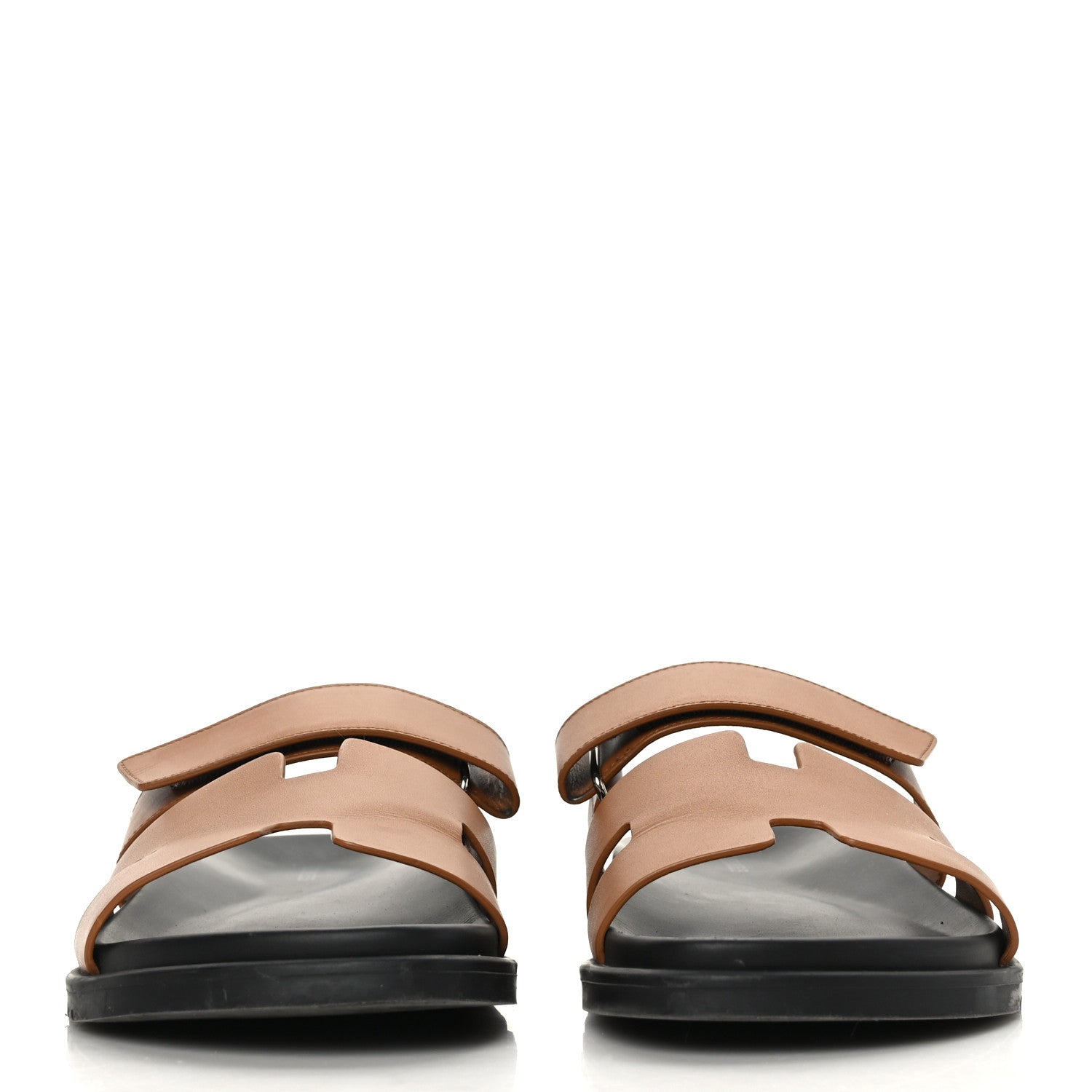 Hermes Calfskin Mens Chypre Sandals 43 Gold 2 of 11