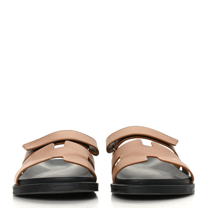 Hermes Calfskin Mens Chypre Sandals 43 Gold 2 of 11
