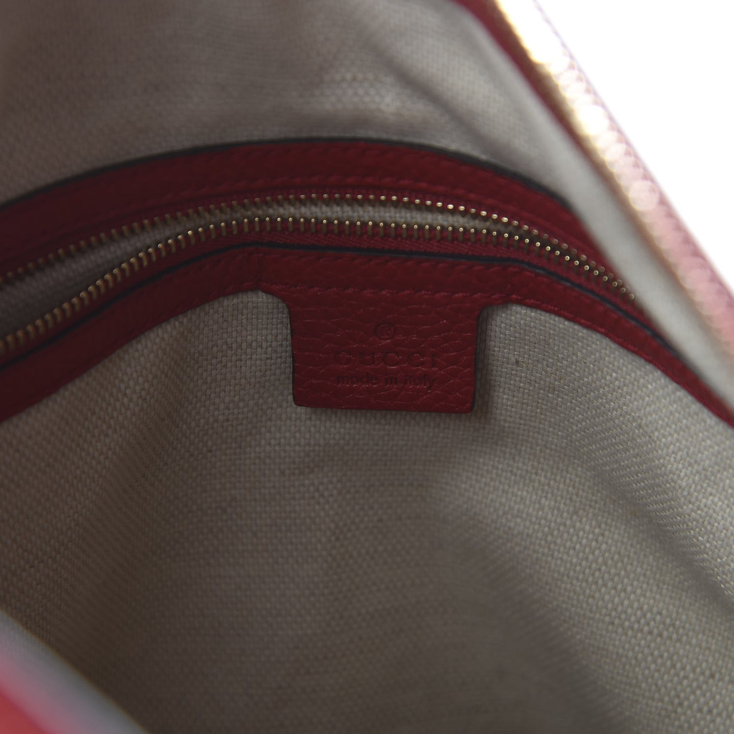 Pebbled Calfskin Large Soho Hobo Tabasco Red