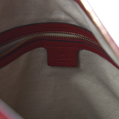 Gucci Pebbled Calfskin Large Soho Hobo Tabasco Red 9 of 11