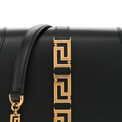 Versace Calfskin Large Greca Goddess Shoulder Bag Black 6 of 12