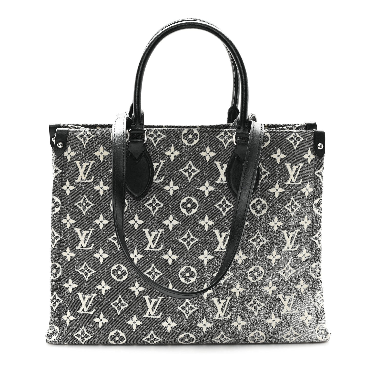 Louis Vuitton Monogram Jacquard Denim Onthego MM Black 1 of 10