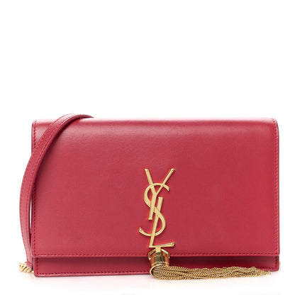 Saint Laurent Smooth Calfskin Classic Monogram Kate Tassel Chain Wallet New Lipstick 1 of 11