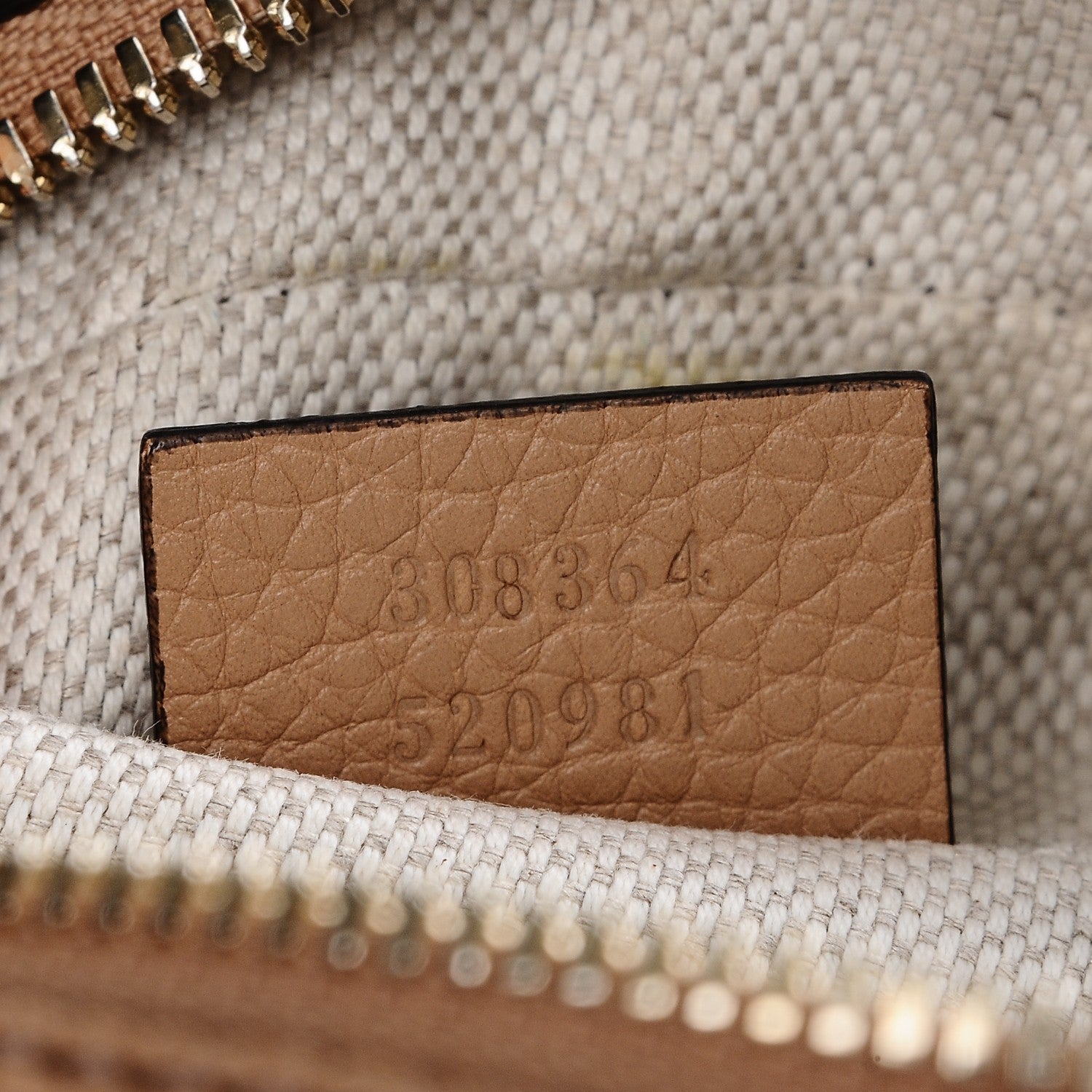 Gucci Pebbled Calfskin Small Soho Disco Bag Rose Beige 7 of 7