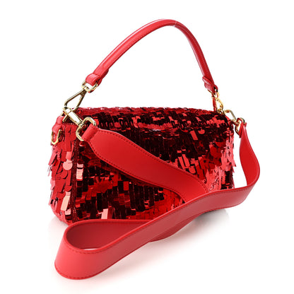 Fendi Sequin Paillettes Shiny Nappa Sex and the City Baguette Caipiroska 3 of 10