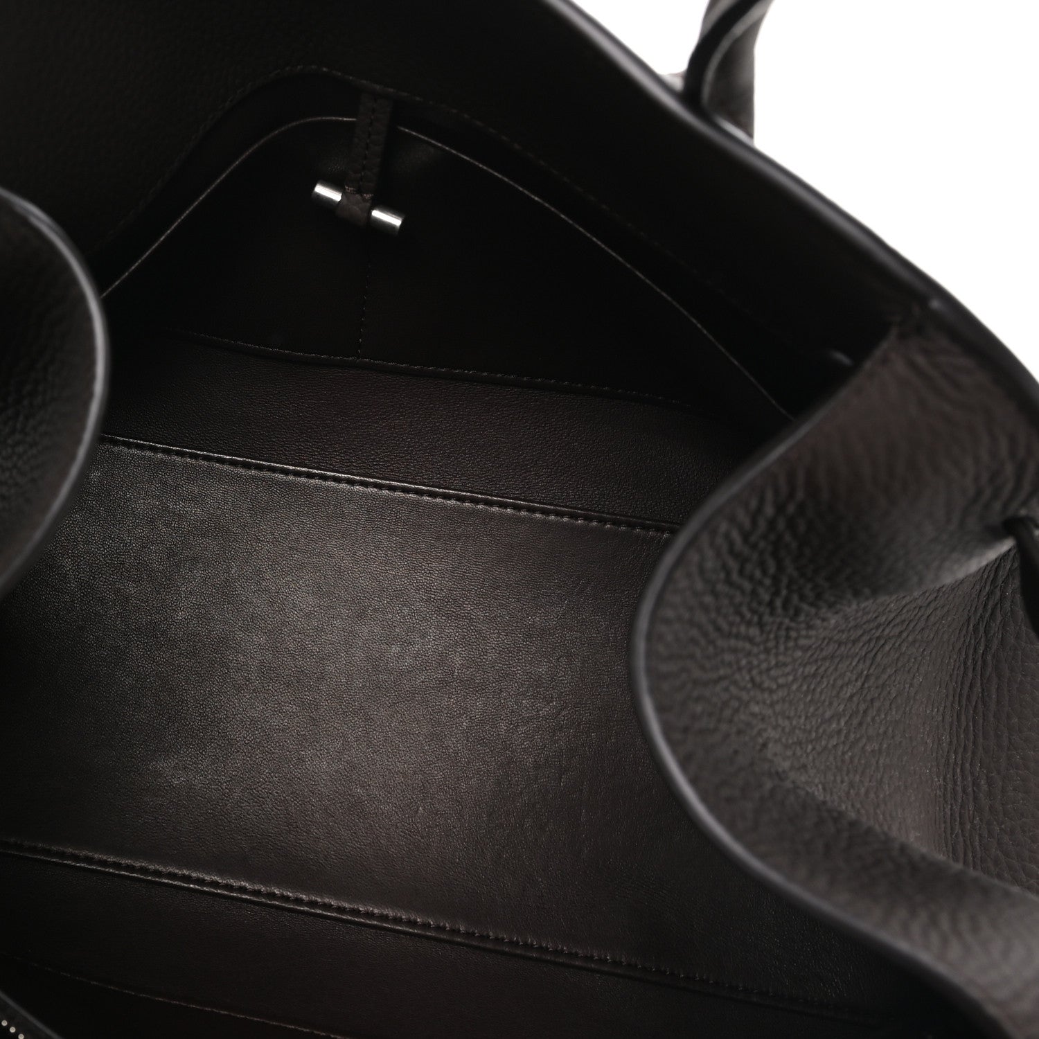 The Row Matte Grained Calfskin Margaux Shoulder 12 Deep Brown 4 of 8