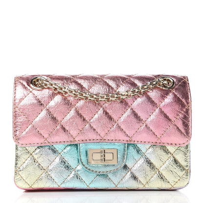 Chanel Metallic Goatskin Quilted Mini 2.55 Reissue Flap Multicolor 1 of 11