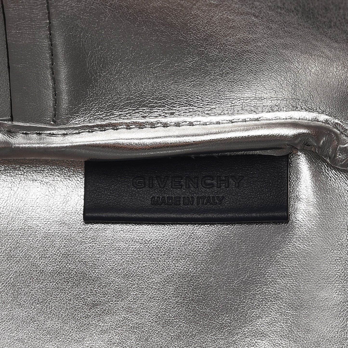 Calfskin Large Antigona Tote Night Blue Silver
