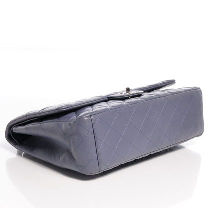 Chanel Lambskin Quilted Maxi Double Flap Purple 4 of 9