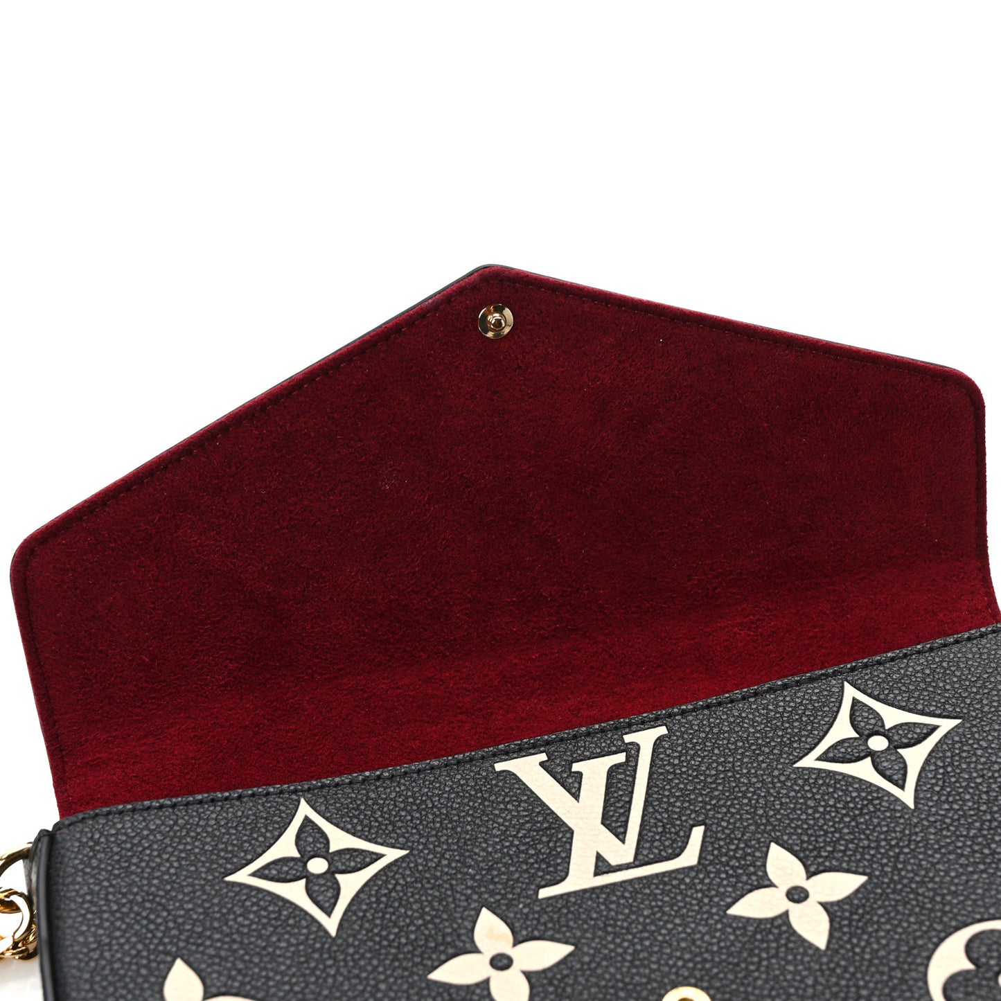 Empreinte Monogram Giant Felicie Pochette Black Beige