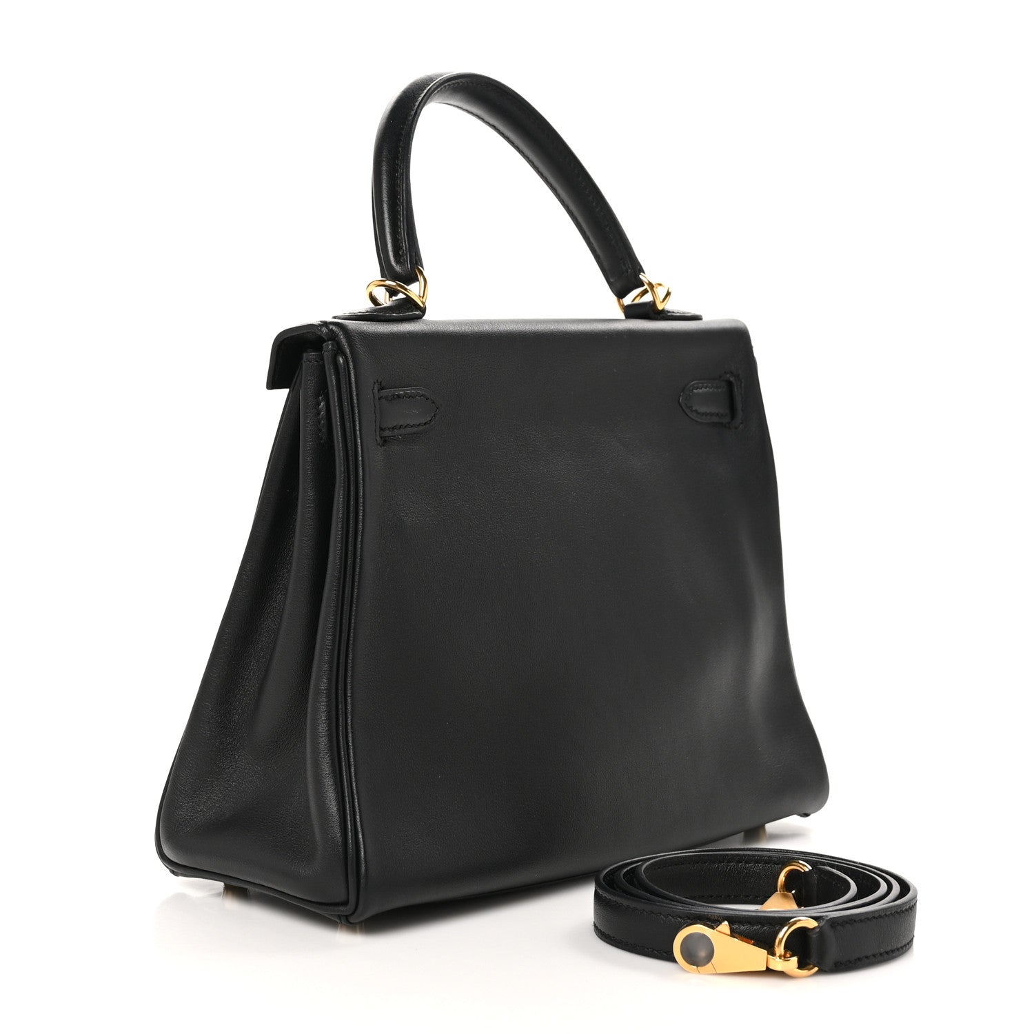 Hermes Swift Kelly Retourne 25 Black 2 of 10