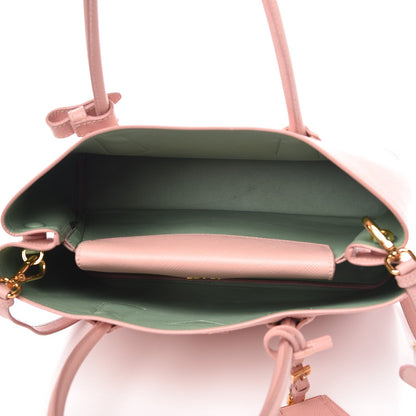 Prada Saffiano Cuir Medium Double Bag Orchidea Acquamarina 6 of 7