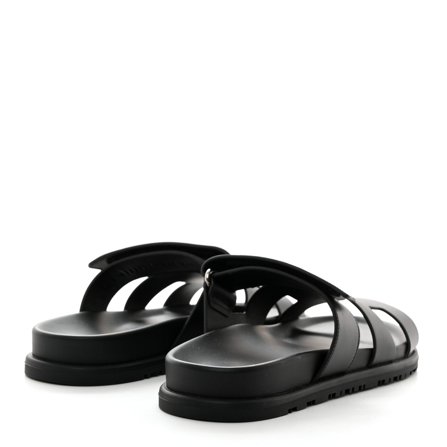 Calfskin Womens Chypre Sandals 37.5 Black