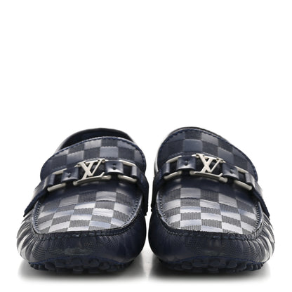Louis Vuitton Damier Infini Mens Hockenheim Moccasin Loafers 9 Cosmos 3 of 11