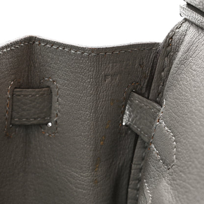 Hermes Togo Birkin 25 Gris Mouette 7 of 10