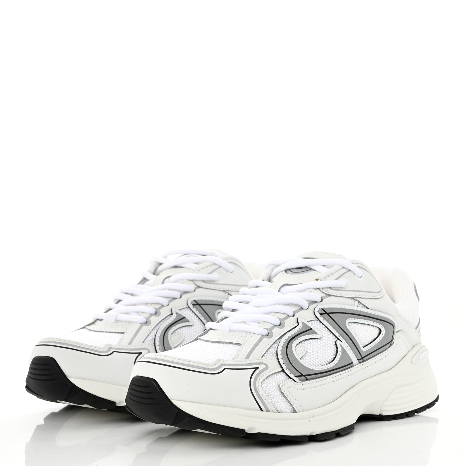 Christian Dior Technical Mesh Calfskin B30 Sneakers 39 White Grey 3 of 10