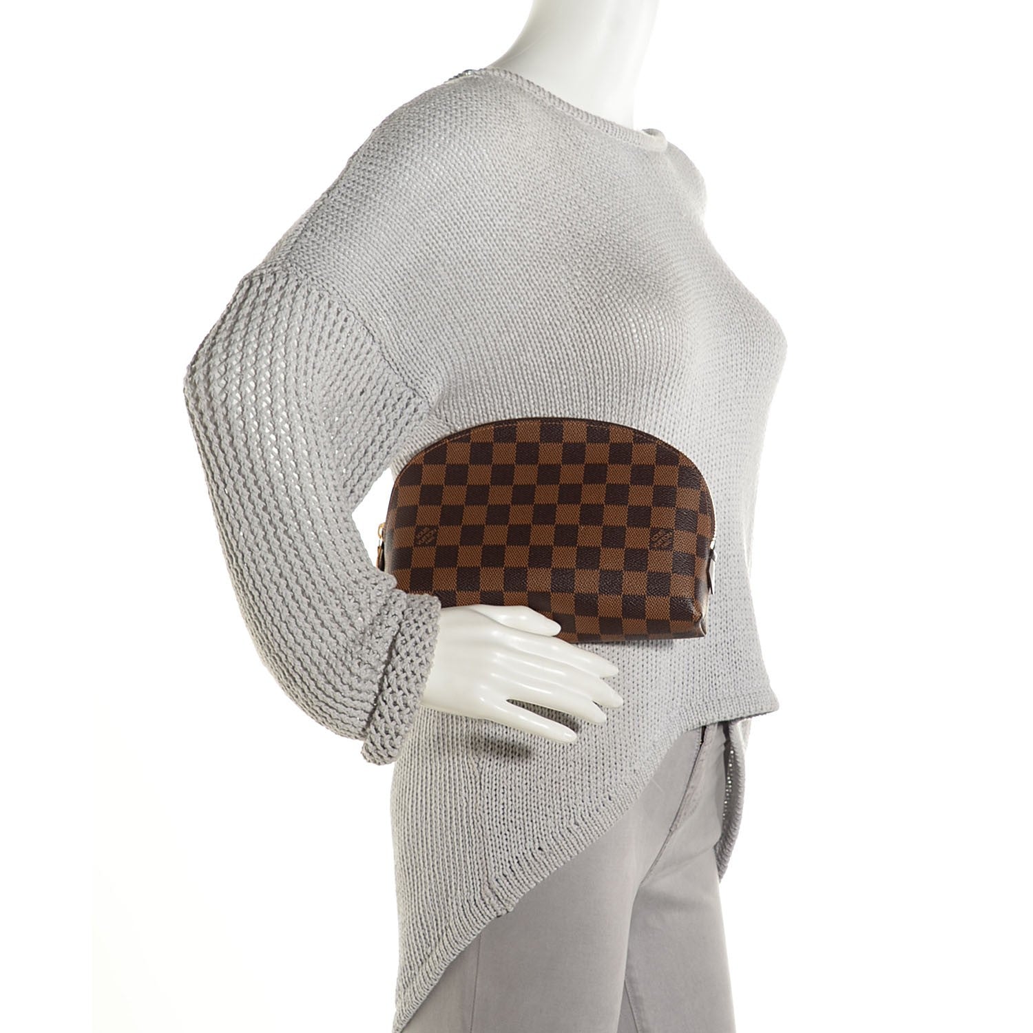 Louis Vuitton Damier Ebene Cosmetic Pouch GM 2 of 8