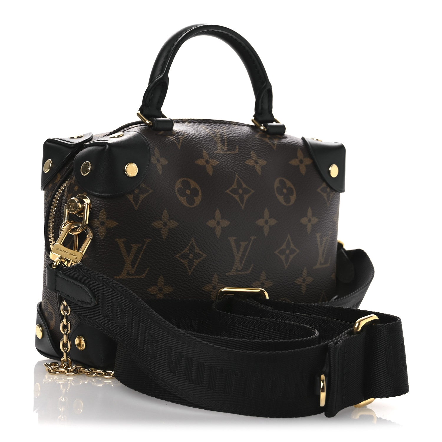 Louis Vuitton Monogram Petite Malle Souple Black 3 of 11