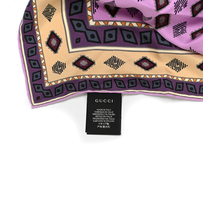 Gucci Silk Twill Tiger Face Place Square Scarf Multicolor 4 of 4