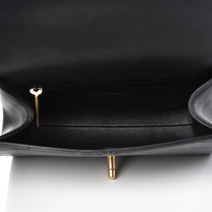 Chanel Calfskin Chevron Stitched Coco Waist Bag Black 6 of 8