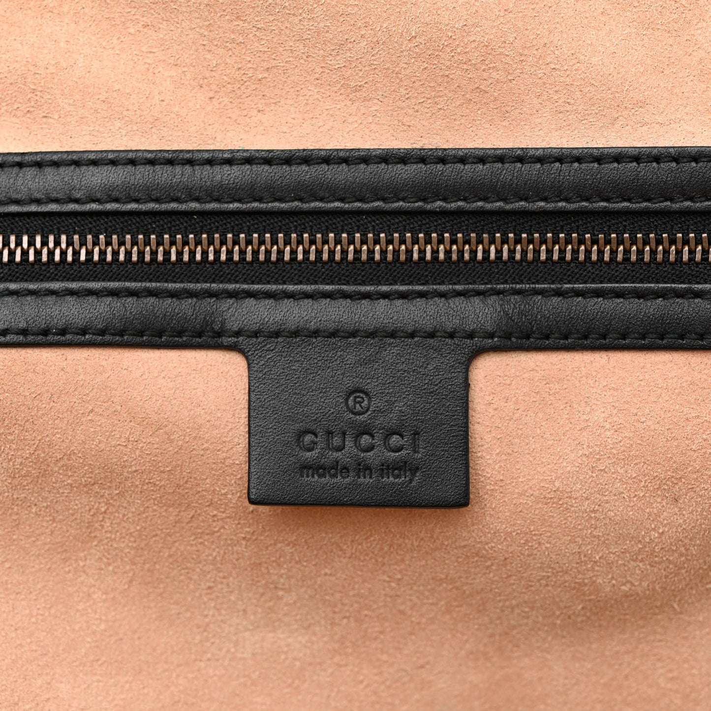 Suede Ophidia Medium Re(Belle) Top Handle Bag Nocciola Black