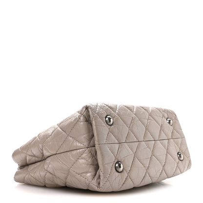 Chanel Aged Calfskin Quilted Reissue 2.55 Tote Light Grey 4 of 10