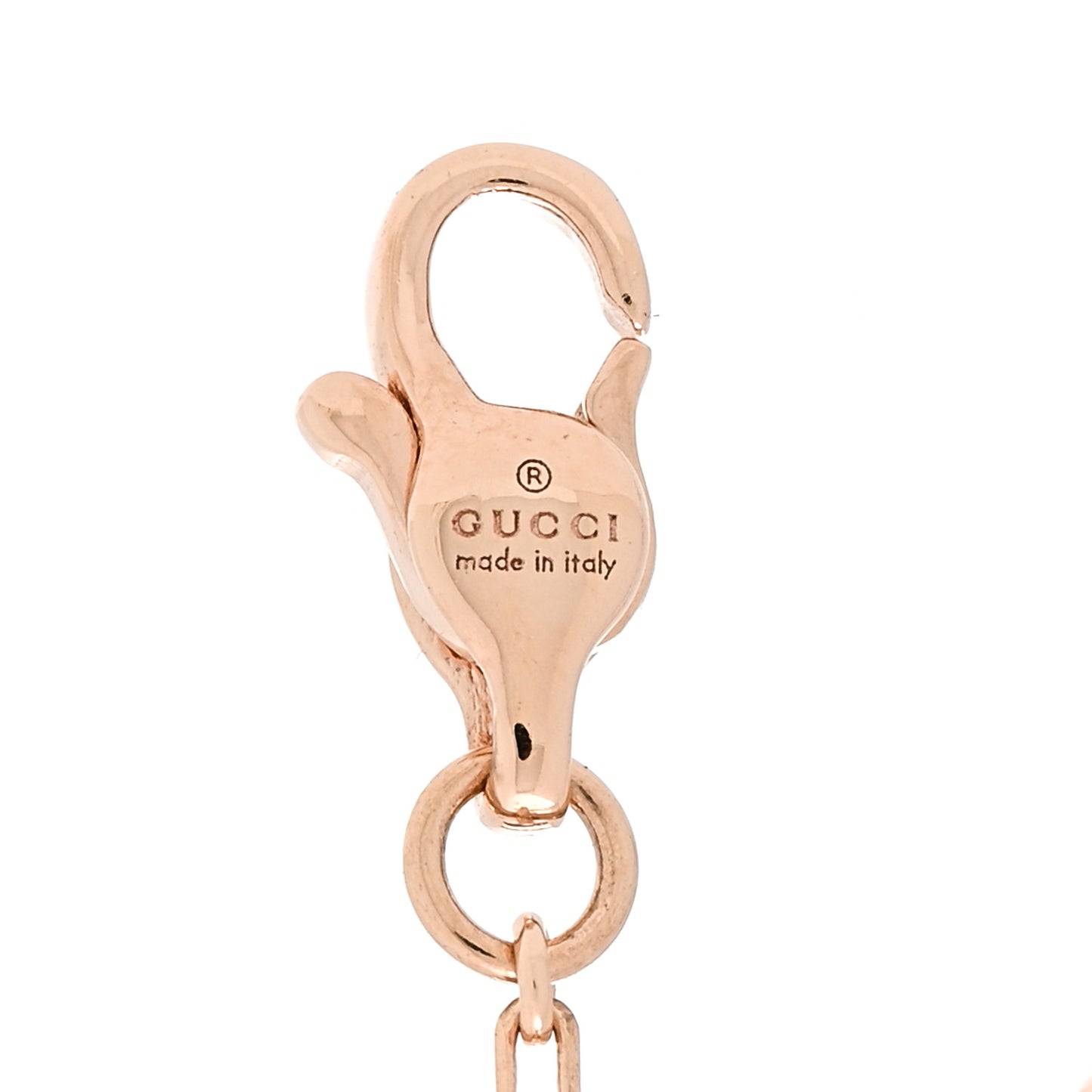18K Rose Gold Diamond GG Running Bracelet