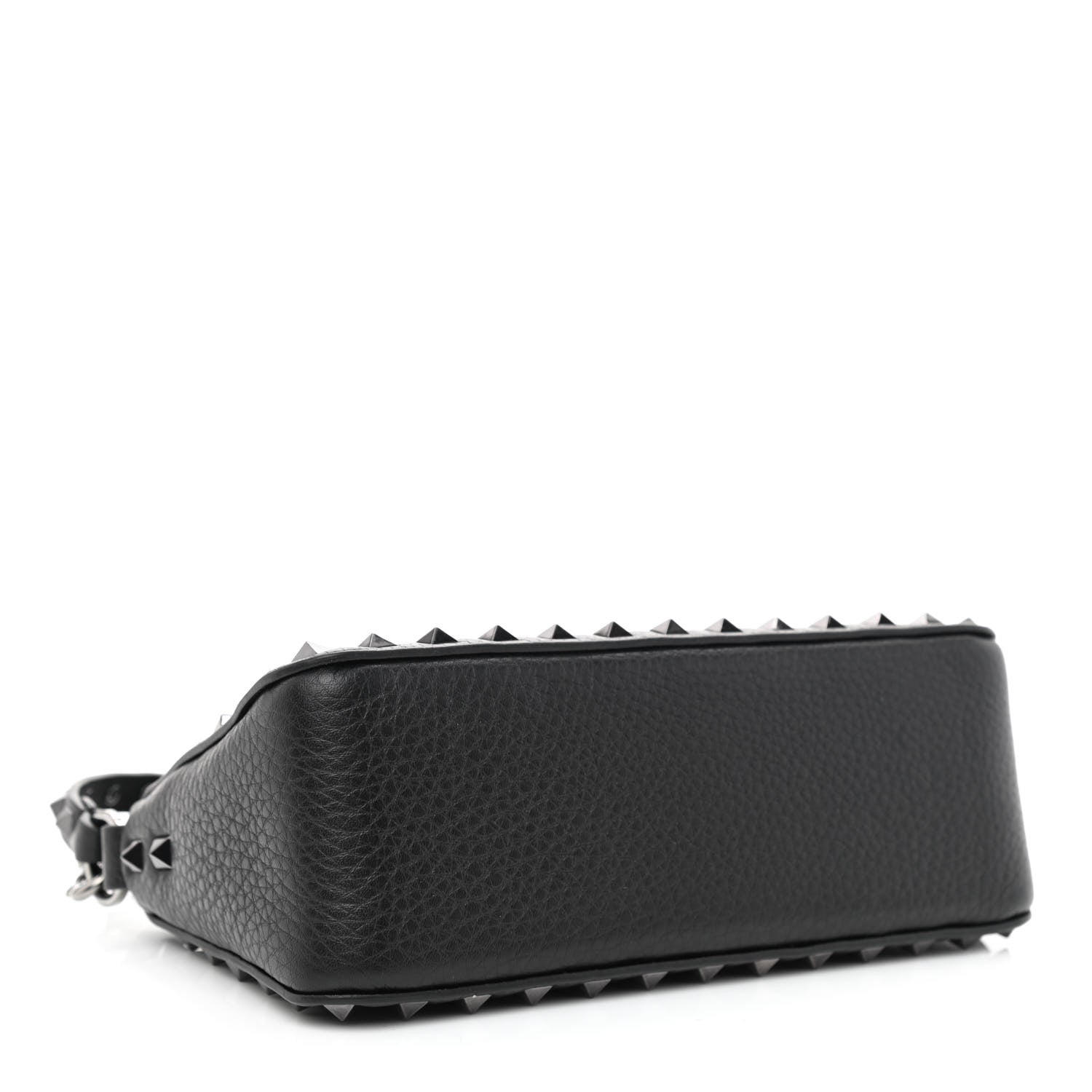 Valentino Garavani Grained Calfskin Small Rockstud Crossbody Bag Black 4 of 10