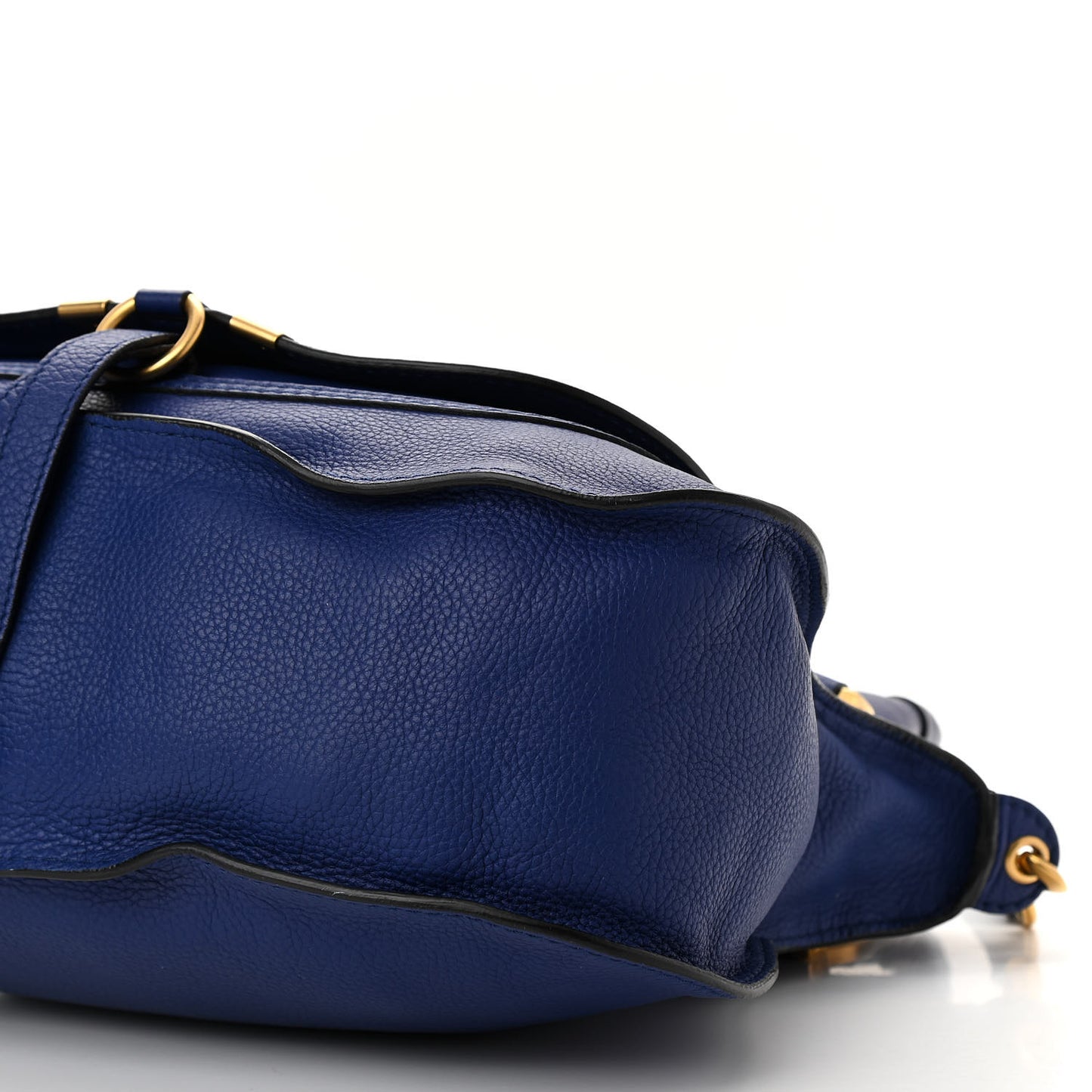 Calfskin Medium Marcie Satchel Sea Water