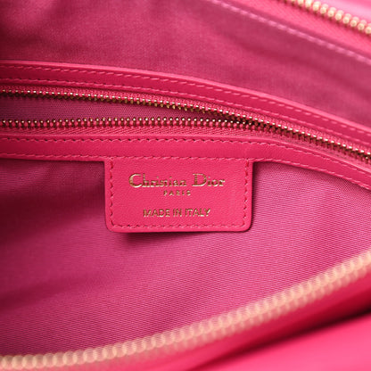 Christian Dior Lambskin Cannage Medium Granville Tote Fuchsia 6 of 14