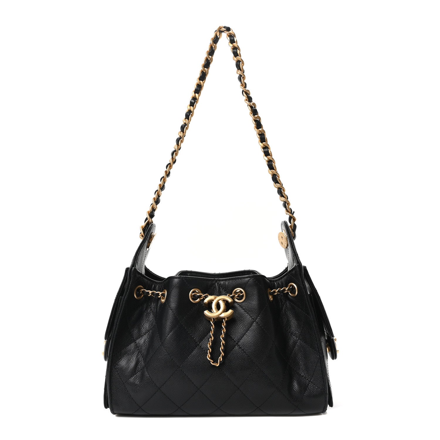 Chanel Caviar Quilted Mini Chanel 25 Handbag Black 1 of 10