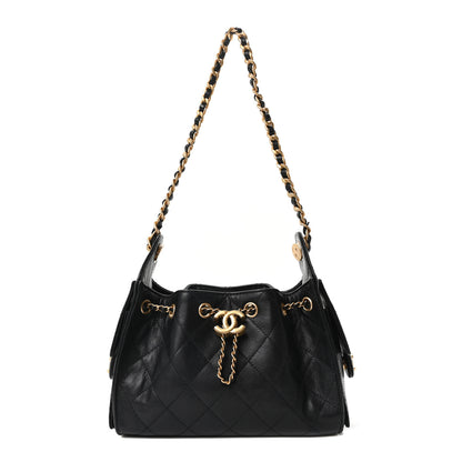 Chanel Caviar Quilted Mini Chanel 25 Handbag Black 1 of 10