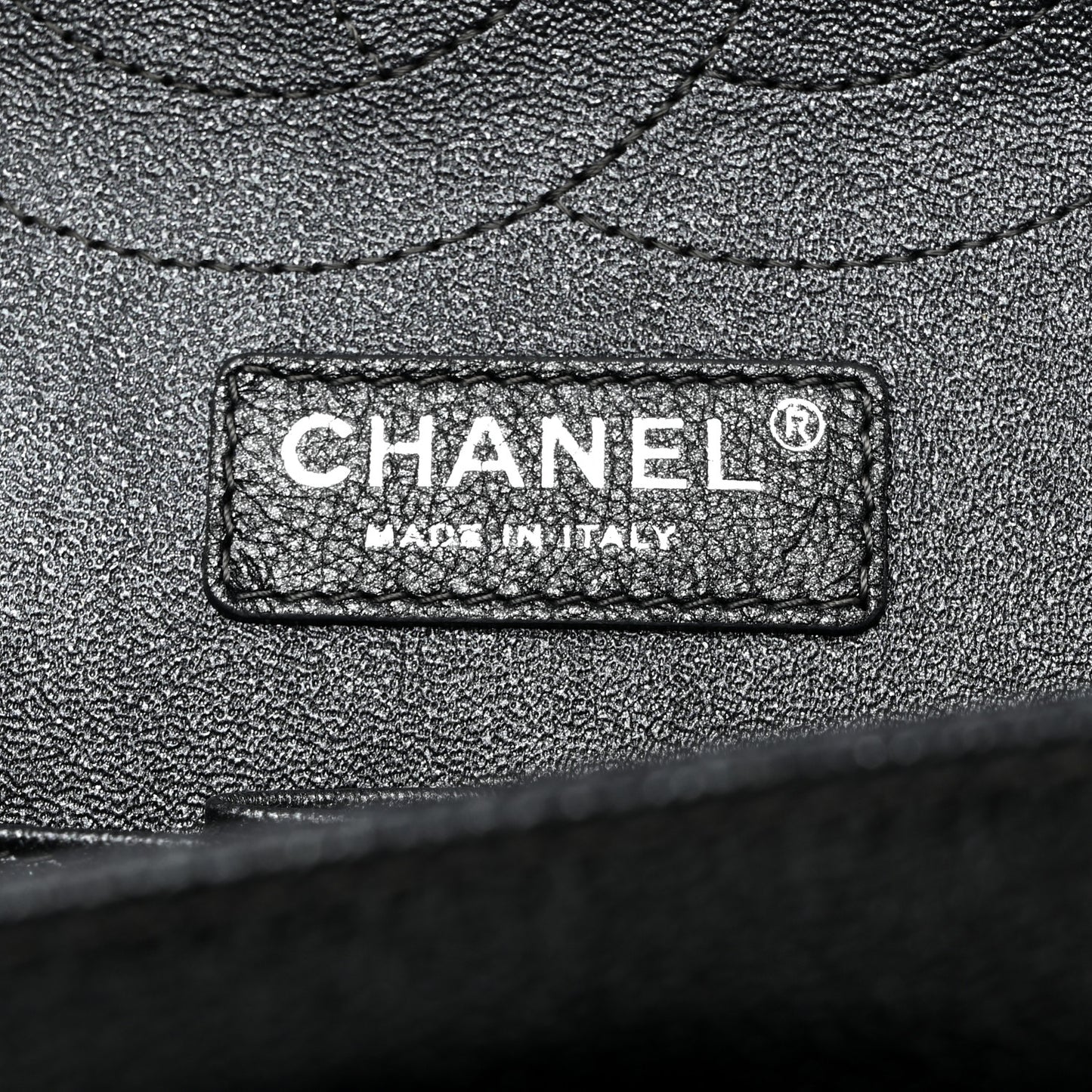 Metallic Caviar Quilted Jumbo Double Flap Dark Grey
