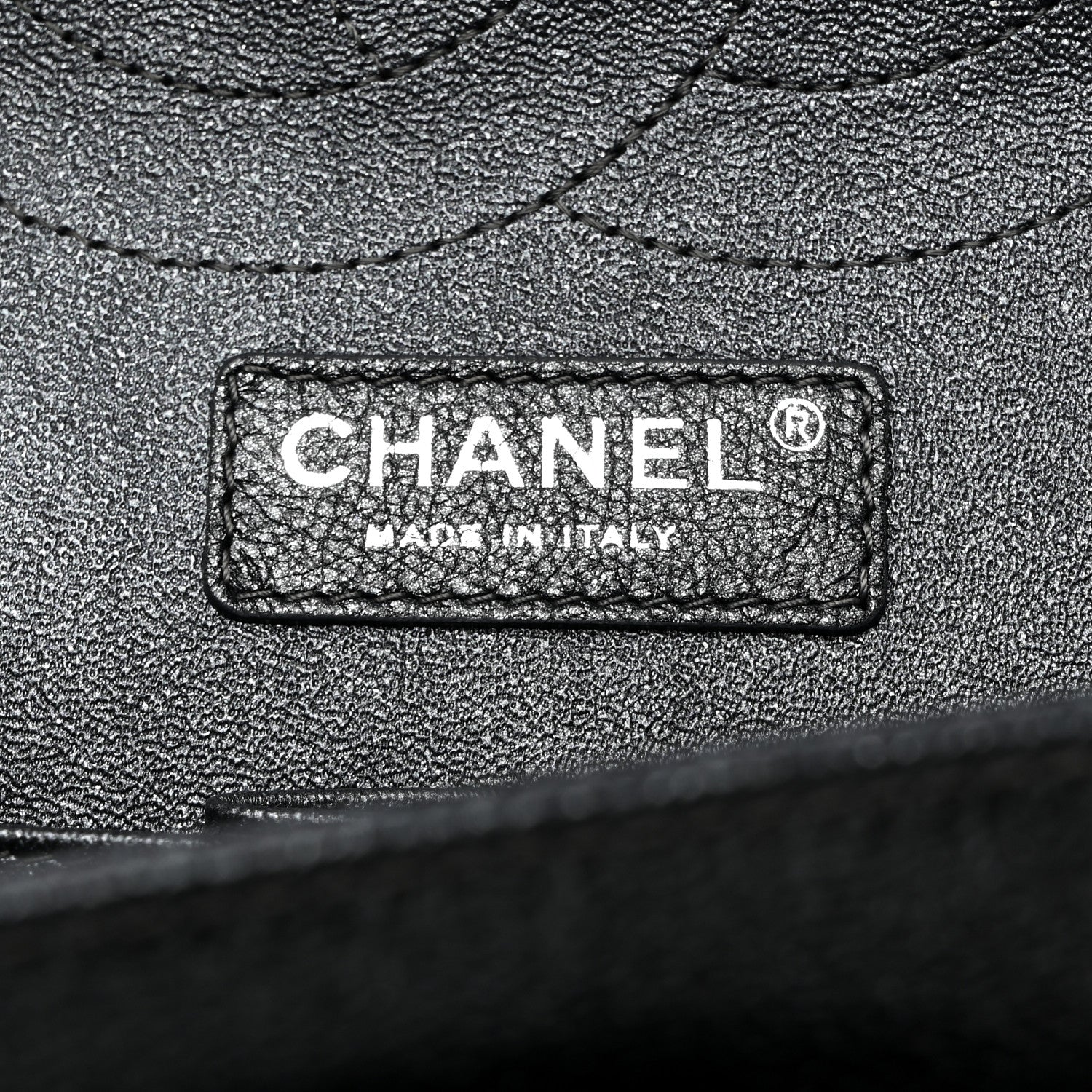 Chanel Metallic Caviar Quilted Jumbo Double Flap Dark Grey 7 of 14