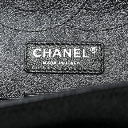 Chanel Metallic Caviar Quilted Jumbo Double Flap Dark Grey 7 of 14