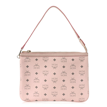MCM Visetos Liz Shopper Tote Pouch Light Pink 1 of 12