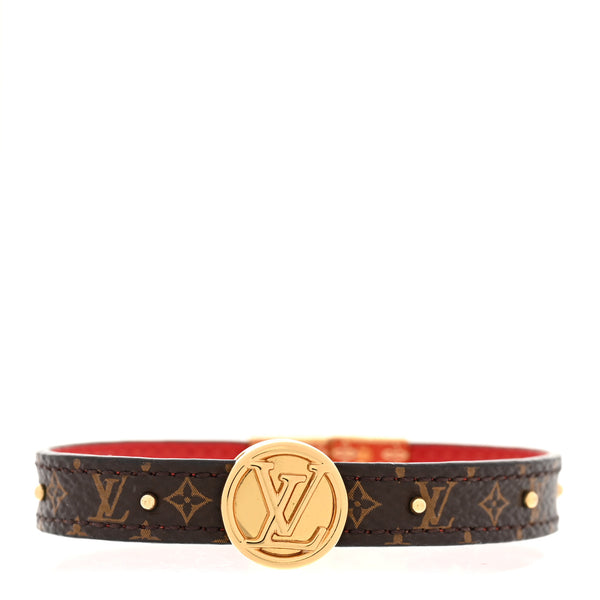 【 LOUIS VUITTON】LV Circle 25mm リバーシブルベルト Louis Vuitton Monogram LV Circle Reversible Bracelet Red 1842993